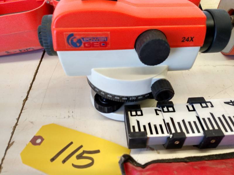lot 115 image: Power GEO 24X Transit with Tripod &...