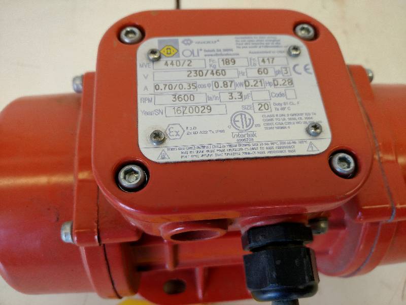 lot 137 image: OLI Vibrator, 230460v, 3 Phase, Wo...