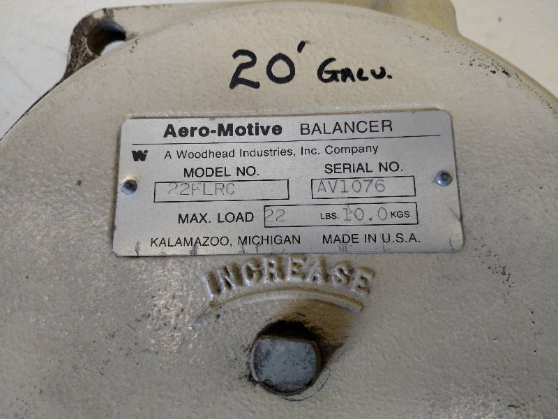 lot 165 image: AeroMotive Tool Balancer, Model 22F...