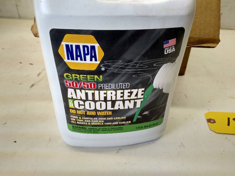 lot 188 image: (5) Gallons Napa AntifreezeCoolant...