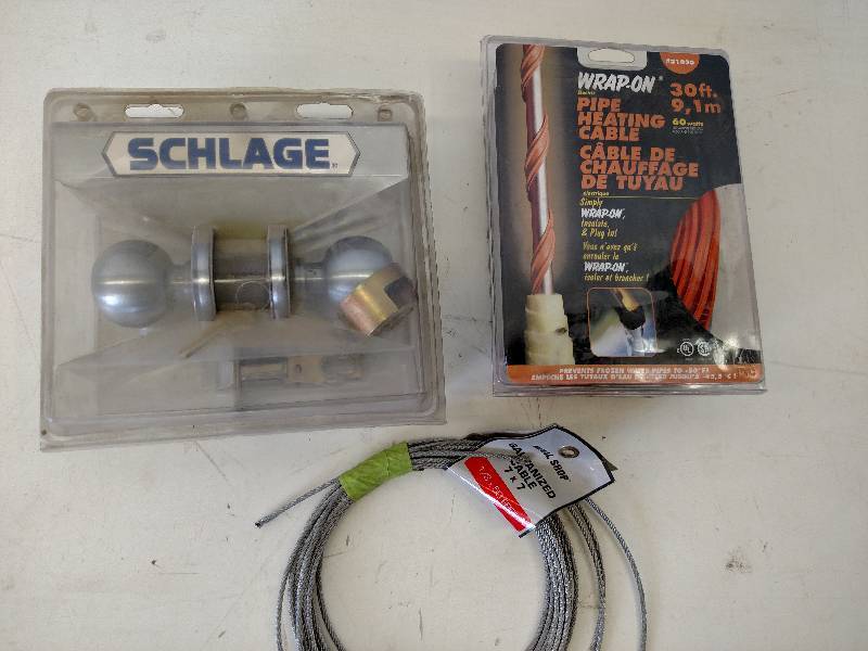 lot 209 image: Heat Cable, Entry Latch, & (3) 18...