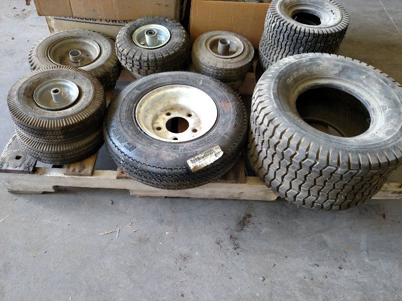 lot 225 image: Asstd Tires, Wheels, & Casters...