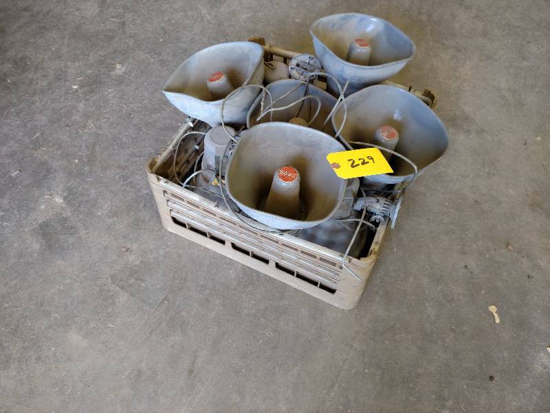 lot 229 image: (9) PA Speakers...