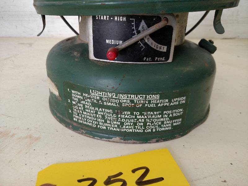 lot 252 image: Coleman Tent Heater