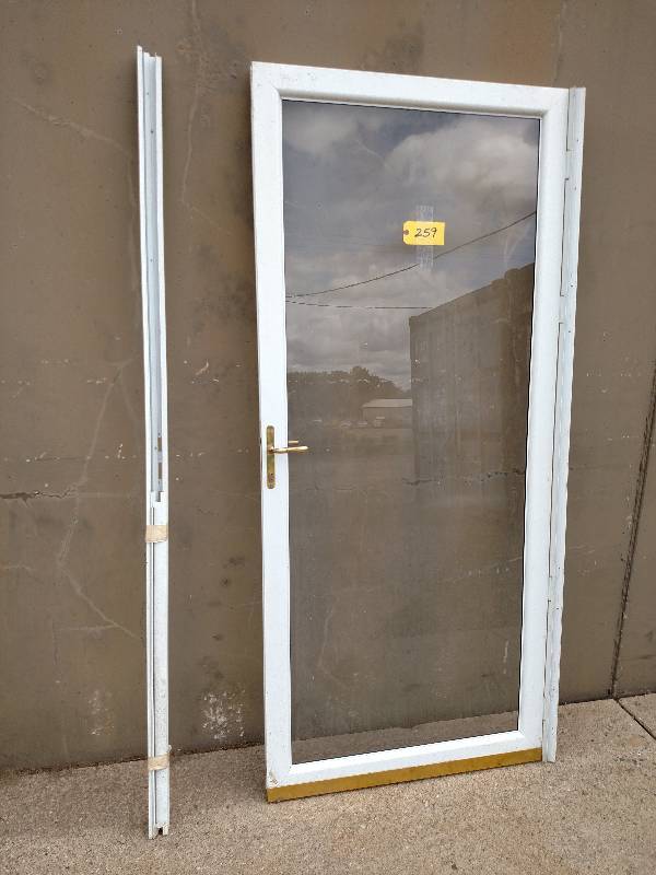 lot 259 image: GlassAluminum Door