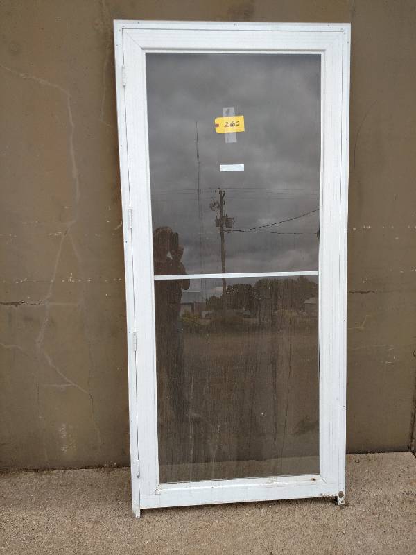 lot 260 image: Equalizer GlassAluminum Screen Door