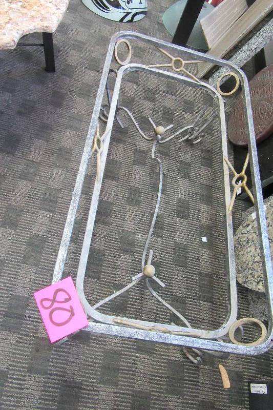 Wrought Iron coffee table frame. No top