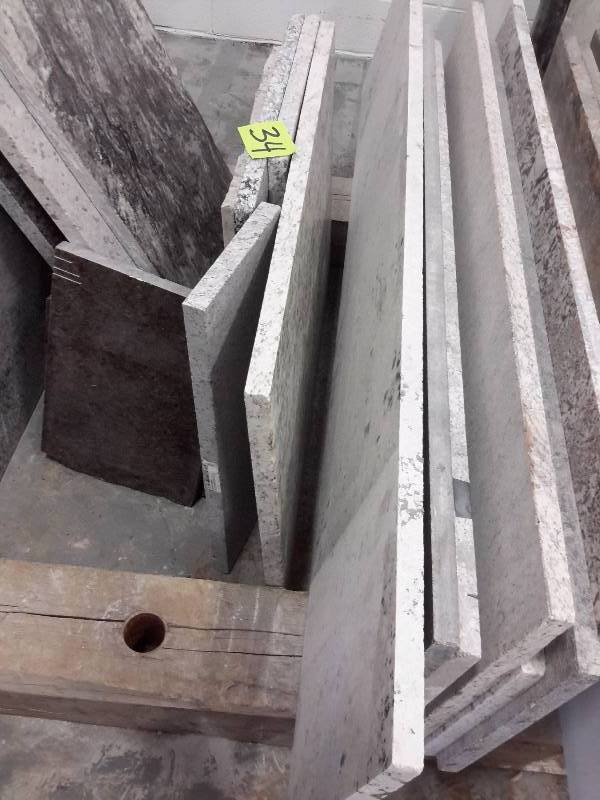 5 pieces of Misc. Granite