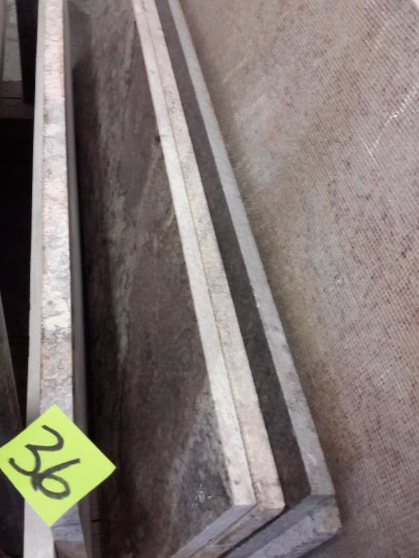 6 pieces of misc. granite remnants