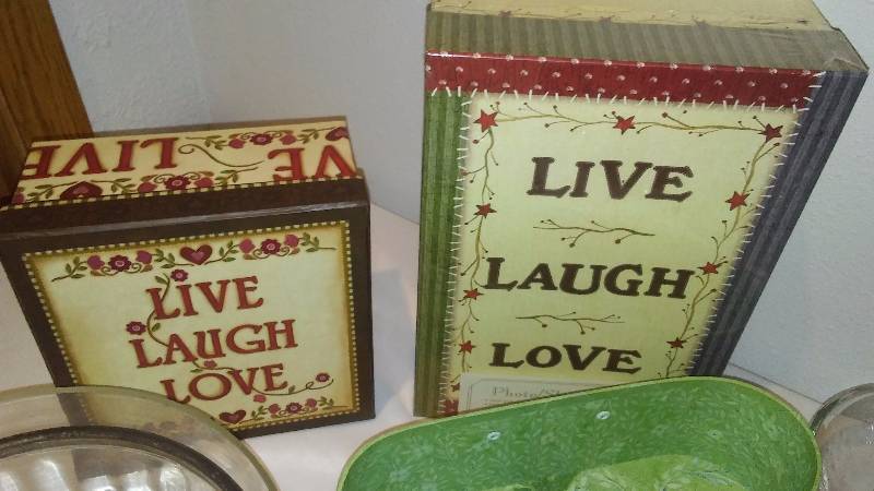 Live Love Laugh Boxes and more