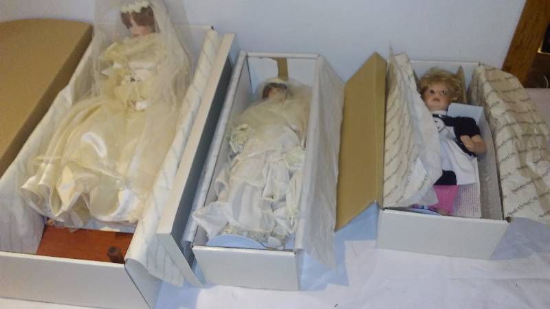 Hamilton Collector Dolls (3) Becky, Flora and Bride - Fabulous Condition