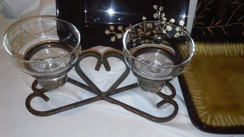 Home Dcor, Wrought Iron metal candle holders