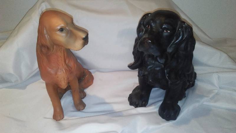 Ceramic Dog Doorstops (2)
