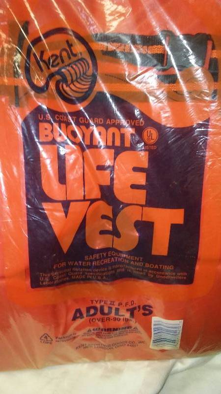 NEW Adult Life Jackets, Universal Size, Approved Class II, DNR Boat approved