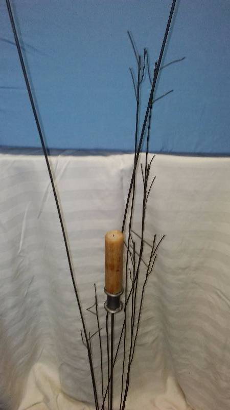 Metal Lead Candle Holder and Foam Wedge