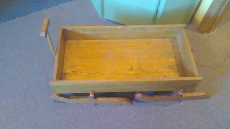 Hand Crafted Oak Wood Sleigh - Indoor Outdoor
