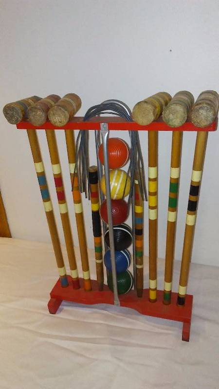 Vintage Croquet Set