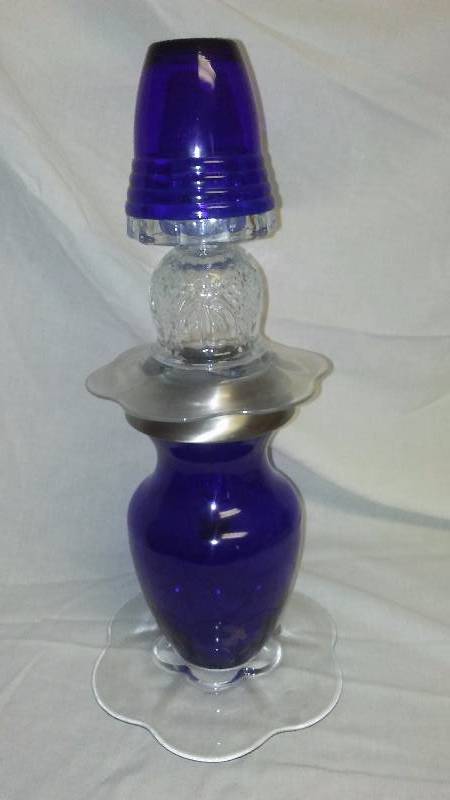 Glass Garden Art Indoor Outdoor SOLAR