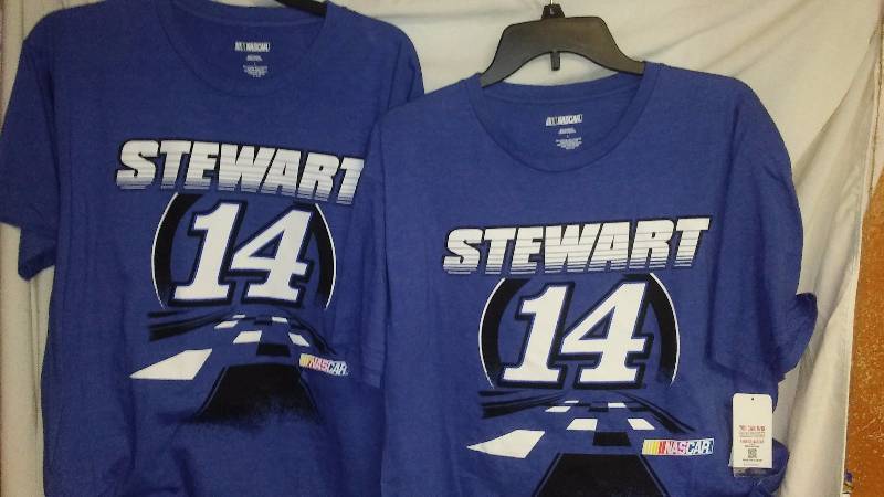 2 Nascar t tee shirts NEW Tony Stewart 14 SIZE L Large