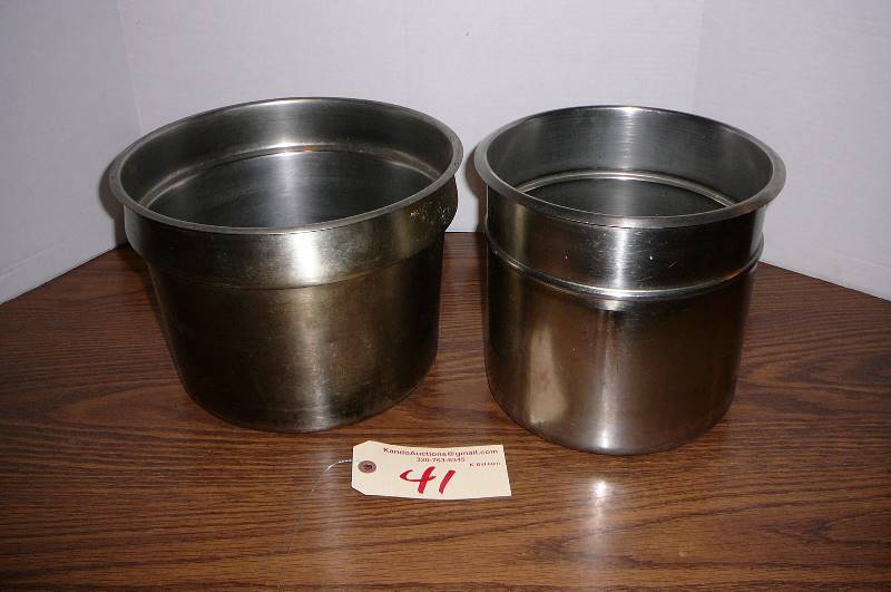 lot 41 image: Soup Pans NSF