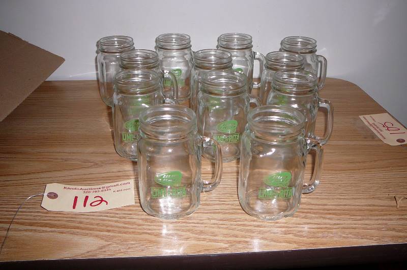 lot 112 image: Case 12 Drinking Jar New