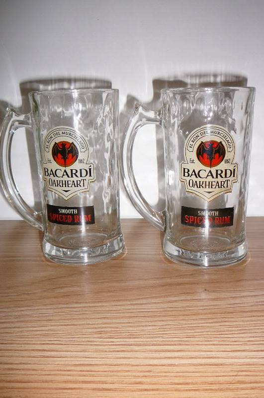 lot 117 image: Rum Mugs  Bacardi Oakheart