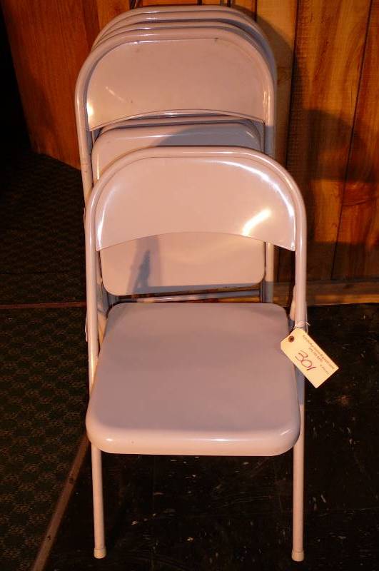 lot 301 image: Steel Chairs Assortment some