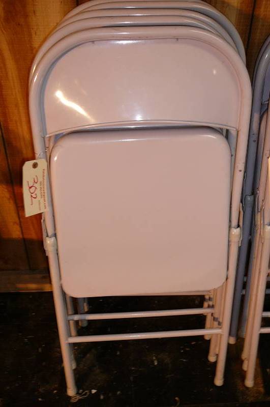 lot 302 image: Steel Chairs Assortment some