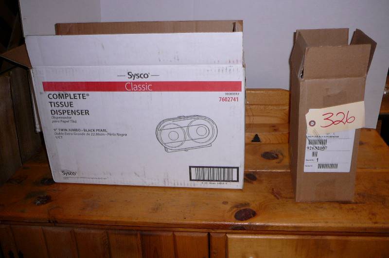 lot 326 image: Sysco Tissue Dispenser New