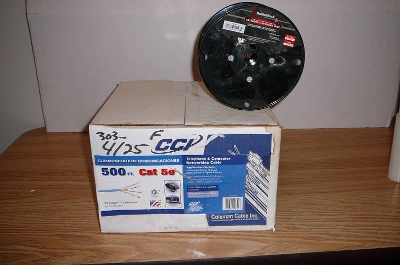 lot 133 image: Wire telephone and computer networking cable