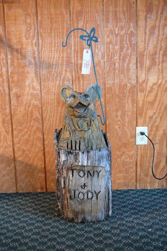 lot 190 image: Bear Carved Log