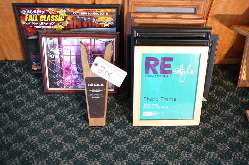 lot 214 image: Picture frames, boot jack