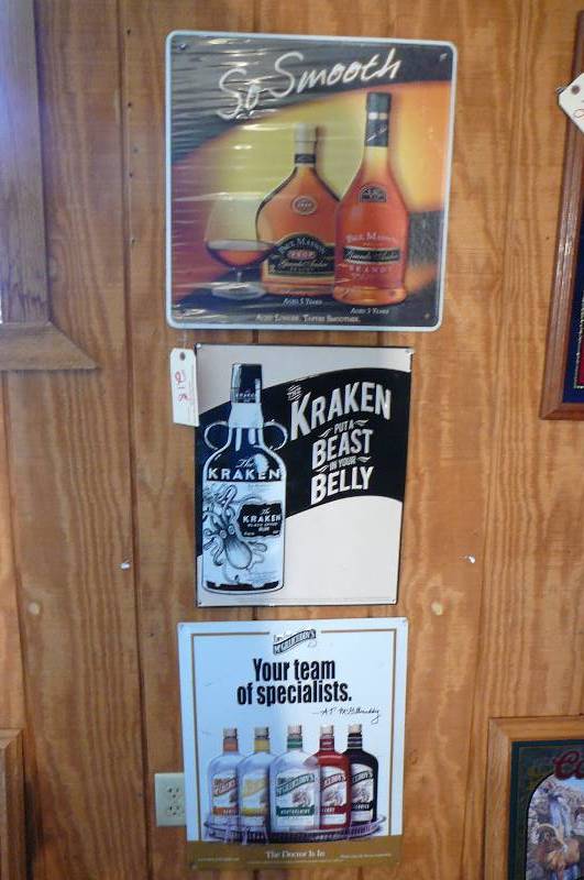 lot 218 image: Tin Bar Signs
