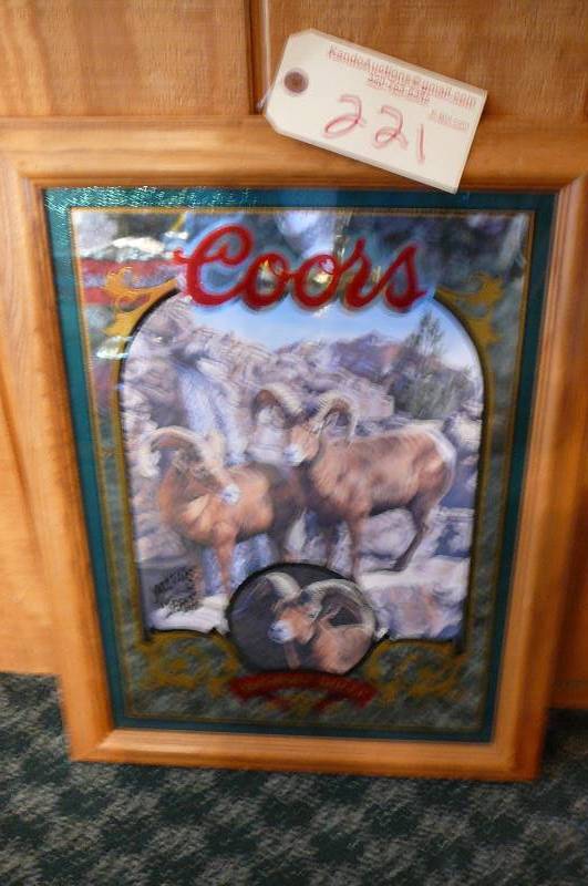 lot 221 image: Coors Nature Big Horn Sheep # 2