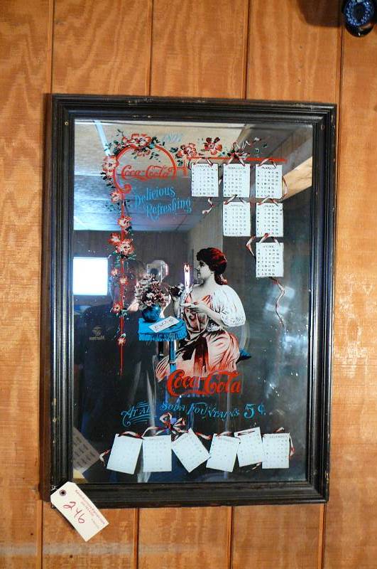 lot 246 image: Coca Cola Mirror with