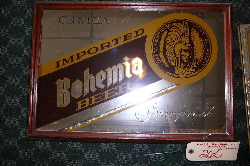 lot 260 image: Bohemia Light Sign 19 12 x