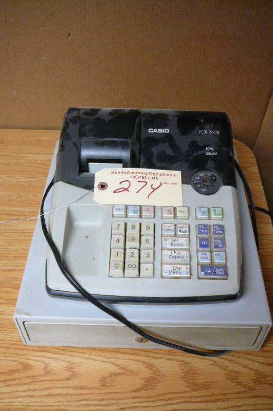 lot 274 image: Casio Cash Register PCR