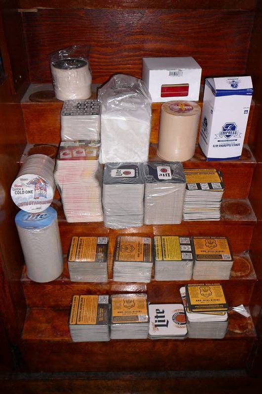 lot 275 image: Coasters, Straws Large Lot