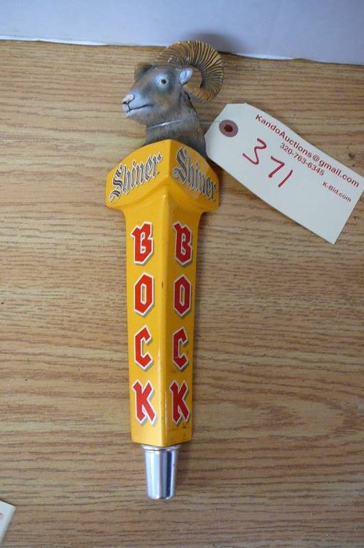 lot 371 image: Tap Handles Shiner bock