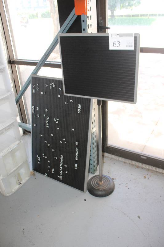 lot 63 image: Standing, Wall-mount Sign Boards