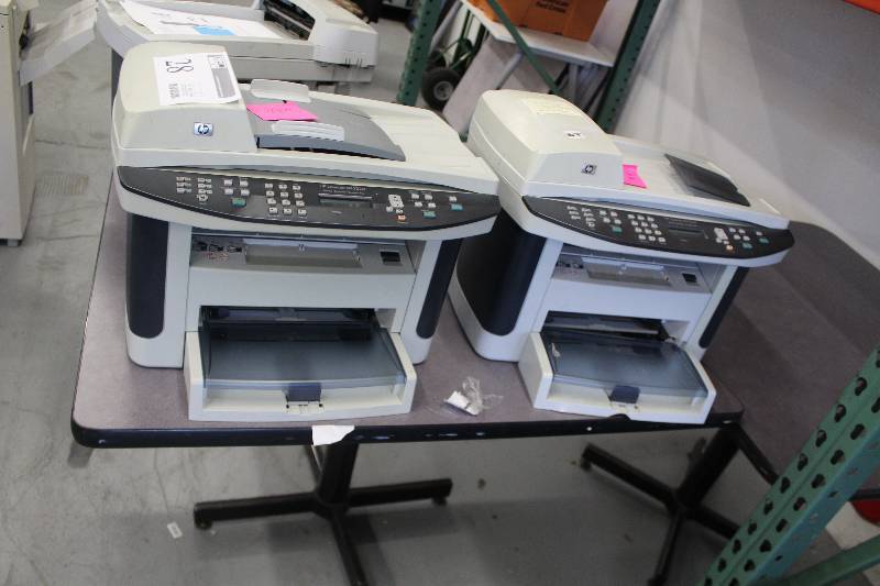 lot 28 image: Lot of (2) Printers Includes 1) HP LaserJet M1522nf AND 1) HP LaserJet M1522nf