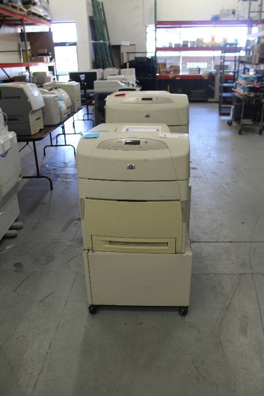 lot 1 image: HP Color LaserJet 5500n Workgroup Printer