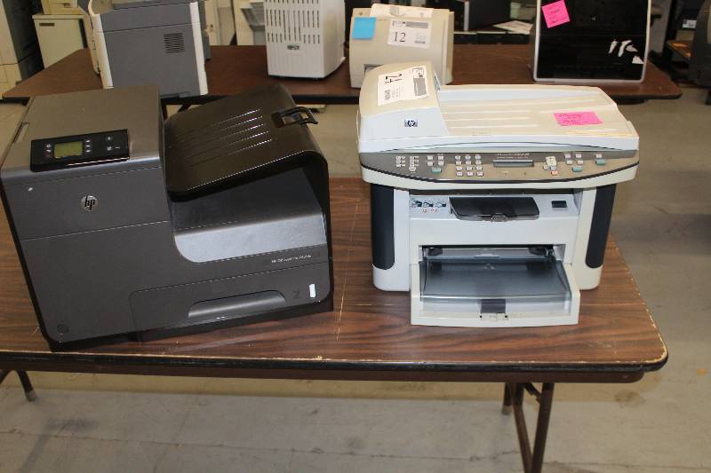 lot 24 image: Lot of (2) Printers Includes 1) HP LaserJet M1522nf AND 1) HP Officejet Pro X451dn