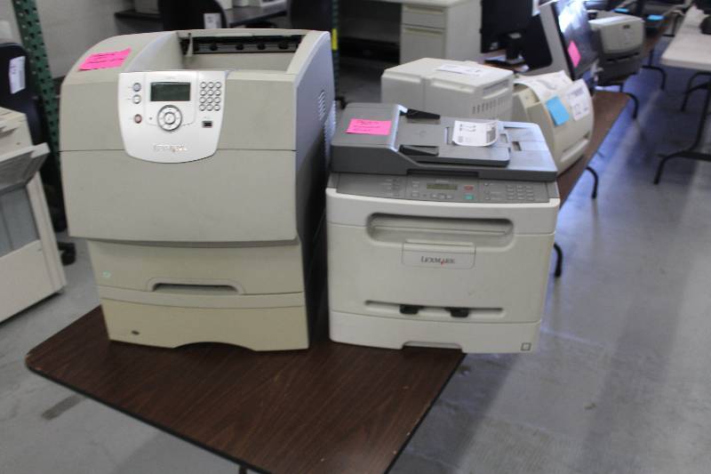 lot 22 image: Lot of (2) Printers Includes 1) Lexmark T642 AND 1) Lexmark X204n