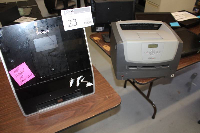lot 23 image: Lot of (2) Printers Includes 1) Lexmark E350d AND 1) Lexmark Genesis