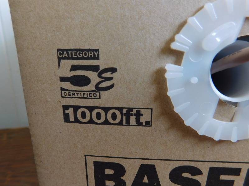 lot 24 image: 2000 ft of Baseline Cable Category-5e Riser Cable, Item #13908