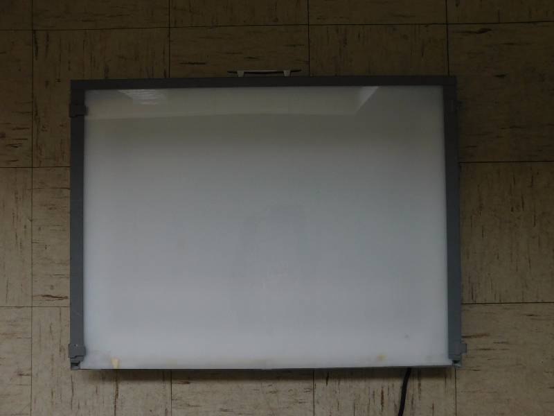 lot 30 image: Light Box (approx. 30 x 22.75 x 3), works missing metal edge