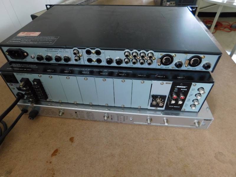 lot 34 image: TOA Stereo Mixer, TOA Amplifier, Blonder Tongue Laboratories
