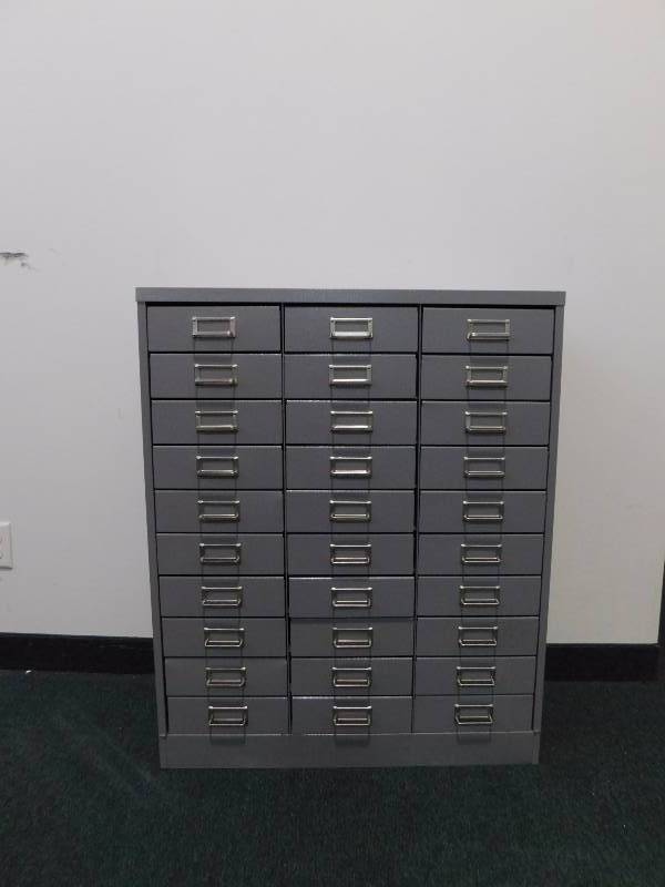 lot 57 image: Metal Buddy Products Storage Unit (approx. 30 x 36.75 x 12.25) 30 Drawers