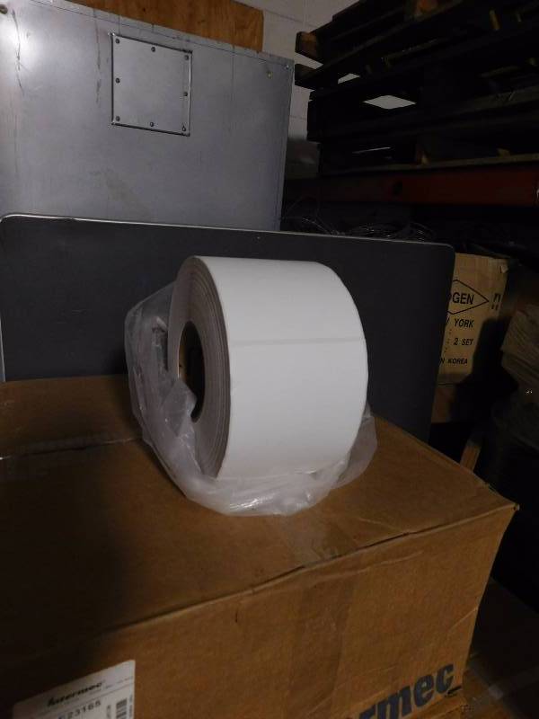lot 123 image: 6 Boxes of Intermec Labels, 8 Rolls per Box